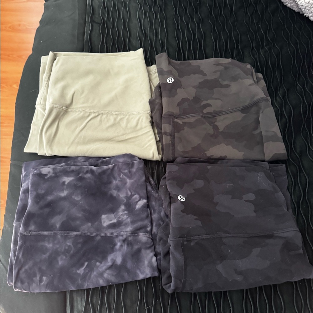 Lululemon Camo and Solid shorts Set